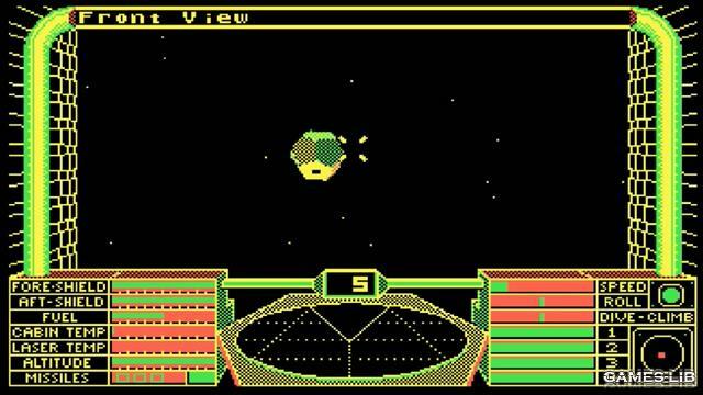 Elite screenshot Elite, Open space simulator